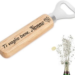 Ouvre-bouteille exclusif transfrontalier en bois et acier inoxydable pour la maison avec gravure personnalisée pour anniversaire - Product Image 6