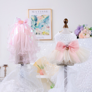 PETCIRCLE Ropa de Primavera/Verano para Perros y Gatos, Vestidos de Novia en Miniatura, Velos de Sirena - Product Image 5