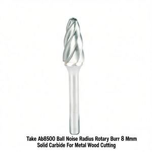 TTAKE Ab8500 <b>Ball</b> Nose Radius Rotary Burr 8 Mm Solid Carbide For Metal Wood Cutting - Product Image 2