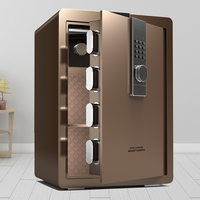 Coffre-fort numérique automatique de sécurité pour la maison et le bureau, ignifuge, de luxe, en acier massif, avec lecteur d'empreintes digitales