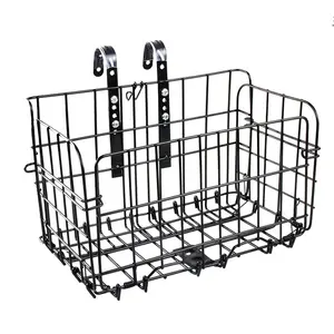 Cesta para Bicicleta, Bolsa de Alambre Metálica Plegable, Bolsa Delantera, Cesta Colgante Trasera para Bicicleta de Montaña, Bicicleta Plegable - Product Image 1