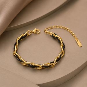 กำไลข้อมือสแตนเลสชุบทอง 18K ขายส่ง เครื่องประดับสำหรับผู้หญิงสำหรับวันครบรอบ - Product Image 2