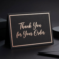 Cartes de visite avec estampage à chaud en or, design personnalisé, logo sur mesure, enveloppes assorties pour emballage cadeau et invitations