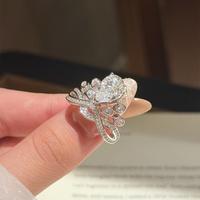 Bague en argent sterling S925 avec moissanite en forme de goutte, bande torsadée, sertissage pavé, couleur D, ensemble de bijoux pour femme, bijoux fins, vente en gros