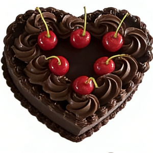 17.6cm Eco-Friendly Foam Chocolate Cake Model Cream Cherry Black Forest Design DIY Handmade Plastic Jewelry Box Gift Decoration - Product Image 4