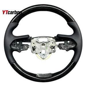 Volant en cuir imitation bois d'acajou style vintage personnalisé YTcarbon pour <span class=keywords><strong>CTS</strong></span> <span class=keywords><strong>CTS</strong></span>-<span class=keywords><strong>V</strong></span> 13+ - Accessoires intérieurs de voiture - Product Image 3