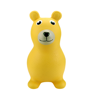 Cheval à bascule gonflable pour enfants en forme d'ours coloré, animaux, vente en gros, prix bas, jouets en plastique PVC mignons, unisexe, gonflables, acceptés - Product Image 3