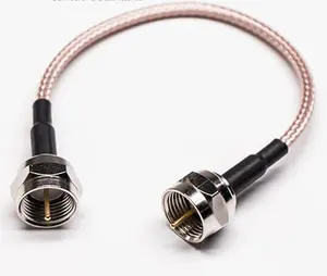 F Type Male Connector RG179 Coaxial Cable with 10cm