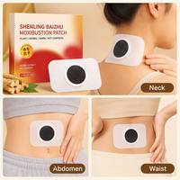 Patch chauffant à l'armoise Shenling Baizhu en gros, 3 pièces/boîte, plâtre auto-chauffant aux herbes pour le soulagement des douleurs abdominales, lombaires et cervicales, bien-être