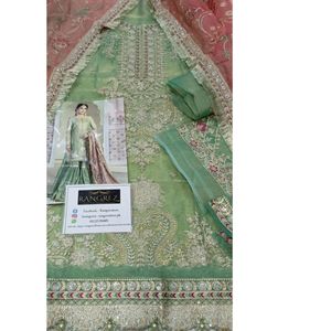 Superbe ensemble 3 pièces pour femme : Nouvelle robe de soirée pakistanaise et indienne en dentelle, idéale pour l'été et l'hiver - Product Image 6