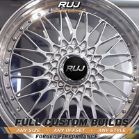 Jantes forgées multi-pièces personnalisées style SUPER RS, lèvres polies, jantes en maille, 18 19 pouces pour RAYS Mercedes Benz W204 W205 AMG