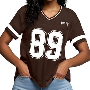 Soccer Wear for Men Oversized Graphic Stripe Trim V Neck Drop Shoulder Summer <b>Tshirts</b> Spandex/<b>Polyester</b> Quick Dry - Product Image 6