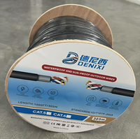 DENIXI ODM Servicio OEM CE FCC Certificado Cable Ethernet Pass Test CAT6 FTP 305M Cable de red para uso en ingeniería al aire libre