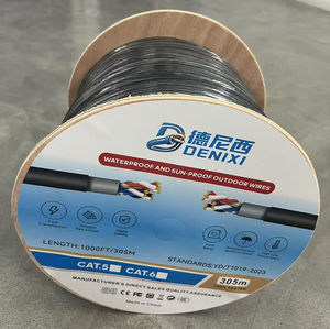 Denixi ODM OEM Dịch vụ CE FCC giấy chứng nhận Cáp <span class=keywords><strong>Ethernet</strong></span> Vượt qua thử nghiệm cat6 FTP 305M Mạng Cáp cho ngoài trời kỹ thuật sử dụng - Product Image 3
