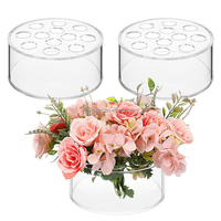 Vases floraux en acrylique transparent modernes Centres de table floraux imperméables pour les friandises de table de mariage ou la décoration intérieure