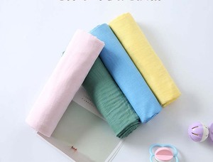 Commercio all'ingrosso <span class=keywords><strong>Aden</strong></span> e Anais 100% cotone organico neonato tinta unita Swaddle mussola avvolgere coperta amare bambino - Product Image 6