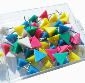 Các loại màu sắc nhựa tam giác đầu bản đồ đẩy pins 30 cái với chất lượng cao - Product Image 2