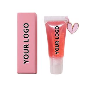 Etiqueta privada Vegan Fruity Plumping Lip Oil Mineral-Incuded Hidratante Líquido Pink Lip Gloss Oil - Product Image 6