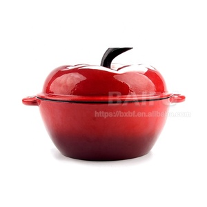 Casserole <span class=keywords><strong>en</strong></span> <span class=keywords><strong>fonte</strong></span> émaillé <span class=keywords><strong>en</strong></span> forme <span class=keywords><strong>de</strong></span> légumes, pot tomate, pour décor <span class=keywords><strong>de</strong></span> cuisine, four néerlandais - Product Image 4