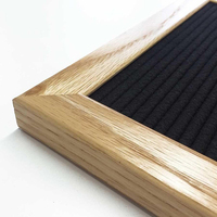 Jinnhome DIY hitam merasa papan huruf dengan berbeda alfabet huruf murah bingkai kayu untuk iklan