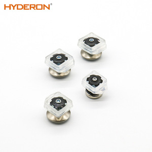 Hyderon <b>Adjustable</b> Furniture Foot Pad Transparent Cover <b>Square</b> Tube Universal Plastic Anti-Collision Leg Protection - Product Image 5