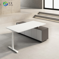 Bureau de direction ergonomique, réglable en hauteur, convertible et modulaire, design moderne pour projets en Arabie Saoudite