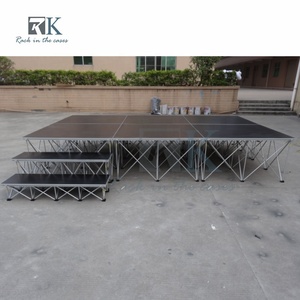 เวทีอลูมิเนียมสำเร็จรูปพร้อมบันไดสำหรับงานอีเว้นท์ คอนเสิร์ต เวทีพับได้แบบพกพา ทำจากอลูมิเนียมอัลลอยด์ เหมาะสำหรับงานแต่งงาน - Product Image 4