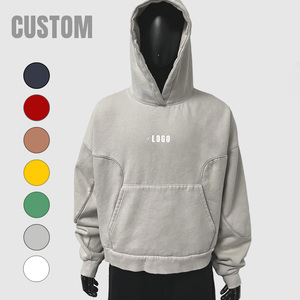 Felpa con Cappuccio Vintage in Cotone Felpato per Uomo, Stampa Personalizzata, Qualità Pesante, Stile Streetwear, Produttori <span class=keywords><strong>2026</strong></span> - Product Image 1