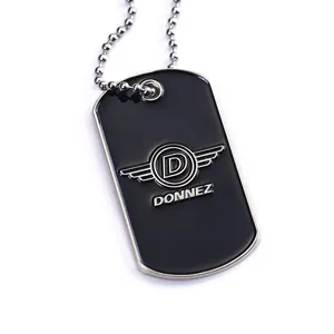 Hot selling customized your own logo enamel dog tag for my son dogtags style necklace