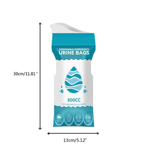 पोर्टेबल कस्टम डिस्पोजेबल 700 एमएल ट्रैफिक जाम आपातकालीन मूत्र डिस्पोजेबल कैंपिंग पेई बैग के लिए मूत्र बैग - Product Image 5