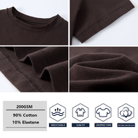 SS26D066 Hauts courts ajustés personnalisables avec logo T-shirt 200 g/m² 90 % coton 10 % élasthanne T-shirt uni de sport de haute qualité pour femme