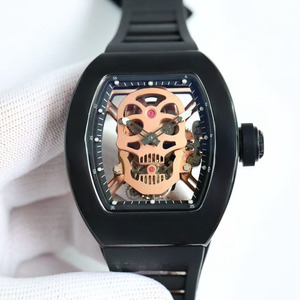 Reloj Mecánico Automático de Lujo de Alta Gama 052 con Forma de Barril, Cerámica Negra y Tourbillon para Hombre - Product Image 2