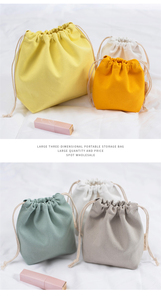 Petit sac à bijoux 3D portable personnalisé, mini sac à cordon en toile pour cadeau de maquillage - Product Image 4