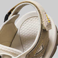 Sandales de randonnée pour hommes, chaussures de sport d'été, chaussures de plage antidérapantes, respirantes, à bout fermé, en cuir tendance
