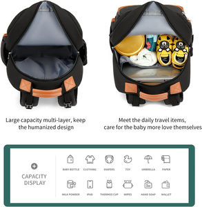 <span class=keywords><strong>Mochila</strong></span> Portabebés Multifuncional, <span class=keywords><strong>Mochila</strong></span> para Mamá con Bolsillos Térmicos, <span class=keywords><strong>Mochila</strong></span> Portabebés para <span class=keywords><strong>Senderismo</strong></span> - Product Image 5