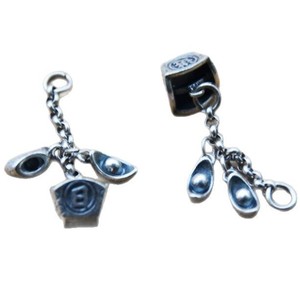 Pendentifs à pampilles en argent tibétain, breloques en forme de lingot pour la fortune quotidienne, accessoires pour la fabrication de bijoux et bracelets DIY - Product Image 5