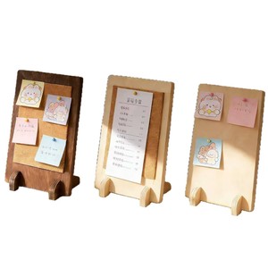 Wooden Desktop <b>Message</b> <b>Board</b> Rectangle Freestanding Minimalist Design For Decorative Use Single Piece Package - Product Image 3
