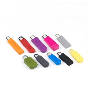 Lanke Custom Silicone Zipper Pull Charms <strong>Replacement</strong> <strong>Zip</strong> Slider Custom Logo Rubber Zipper Puller for Handbag Garment - Product Image 6