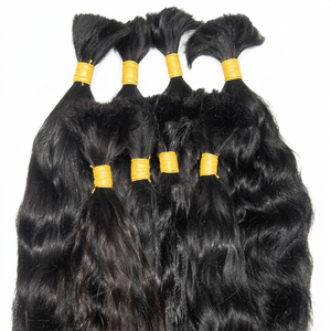 Cabello Humano Virgen Remy Indio Natural de la Mejor Calidad para Tejer, Doble Trama, 100g, para Permanente y Todos los Colores - Product Image 1