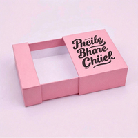 Boîtes d'emballage rigides en papier écologiques personnalisées avec logo imprimé pour bijoux (bagues, boucles d'oreilles, bracelets) avec tiroir coulissant