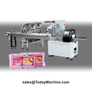 Máquina de Envasado Horizontal de Flujo Continuo <span class=keywords><strong>para</strong></span> Pan Largo, Pizza, Tostadas y Croissants - Product Image 1