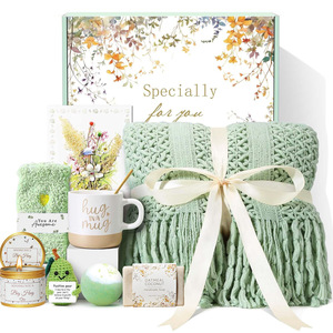 Personalized Gift Basket Women's Recovery Care <b>Set</b> Comfortable Blanket <b>Mug</b> Socks Candle UV Printed Self-Care Gift <b>Set</b> - Product Image 3