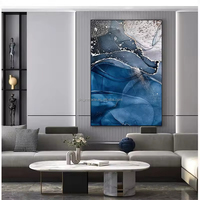 Peinture en porcelaine cristal Art déco floral abstrait moderne nordique