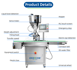 CYJX High Quality Semi-<strong>automatic</strong> Vertical Pneumatic Constant Temperature <strong>Filling</strong> <strong>Machine</strong> Water <strong>Filling</strong> <strong>Machine</strong> - Product Image 2