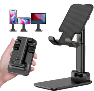 Supporto per Telefono Pieghevole e Regolabile in Altezza e Angolazione, Universale per Cellulari e Tablet, Stand da Scrivania Portatile - Product Image 1
