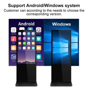Double Side tương tác <span class=keywords><strong>LCD</strong></span> kỹ thuật số biển và hiển thị Totem kiosk Màn hình hiển thị Máy nghe nhạc quảng cáo màn hình đôi - Product Image 6