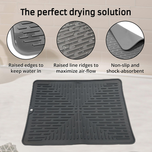Refine Factory Non-Slip Baking Mat Silicone Modern Large Dish Drying Mat Eco-Friendly Rectangle <strong>Table</strong> <strong>Top</strong> <strong>Protector</strong> for Home Use - Product Image 6