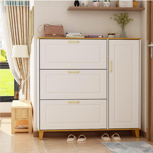 Armoire à chaussures contemporaine en MDF avec cloison de rangement de grande capacité Meubles de salon modernes pour la maison pour l'entrée et le couloir - Product Image 2