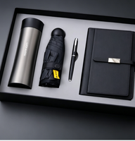 Flacon à vide parapluie de luxe promotionnel A5 cahier stylo coffret cadeau personnalisé cadeaux d'entreprise paquet en carton costume