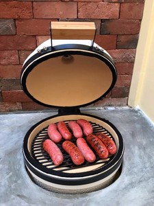Barbecue Kamado en céramique TOPQ de la série Premium, 15 pouces, pour fumer au charbon de bois, idéal pour la cuisine, le jardin, le camping et la préparation des aliments - Product Image 6